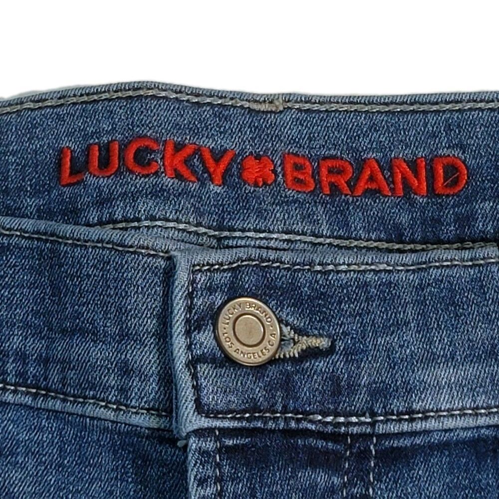 Lucky Brand Mens 223 Straight Stretch Classic 5-Pocket 40x32 Lt Blue Denim Jeans - Picture 10 of 16